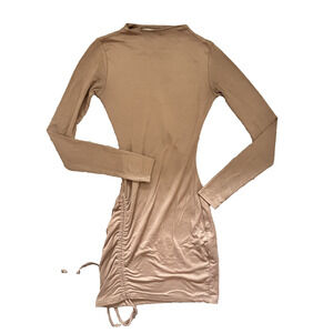 Women's LA Seduction BEST FIT SMALL (SEE MEASUREMENTS) Ribbed Long Sleeve Dress